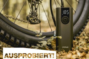 Cycplus A8 Akkupumpe – Ausprobiert!: Elektrische Luftpumpe für unterwegs