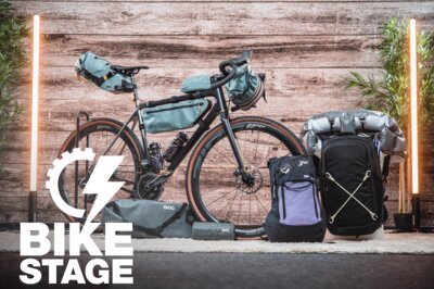BikeStage 2023 – Evoc: Airbag Rucksack und Bikepacking-Stuff