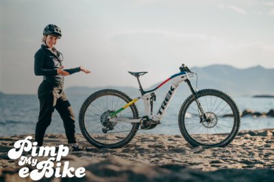 Weltmeisterin-Edition Trek Rail – Fotostory: Ein spezielles E-MTB im Custom-Look für Nicole Göldi