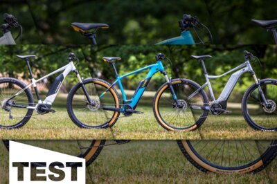 Cube, Giant, Stevens – drei E-Hardtails im Test: Echte SUVs unter 2.600 €!