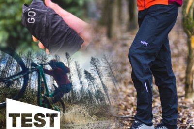 Gore C5 Gore-Tex Paclite MTB-Regenhose im Test: Regenretter im Handyformat
