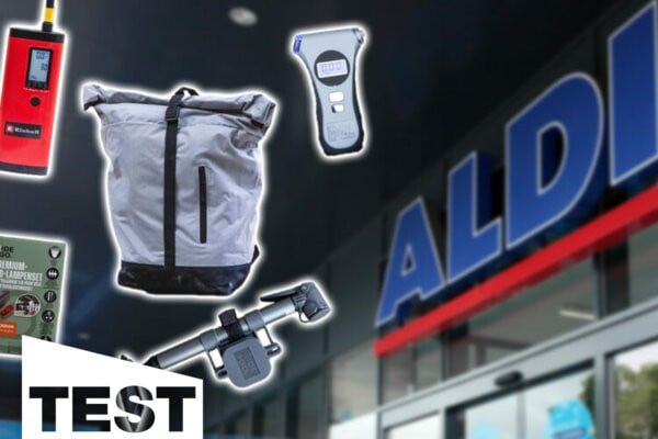 Akku-Kompressor, Fahrradlampen und mehr: 7 aktuelle Aldi Nord-Fahrradprodukte im Test
